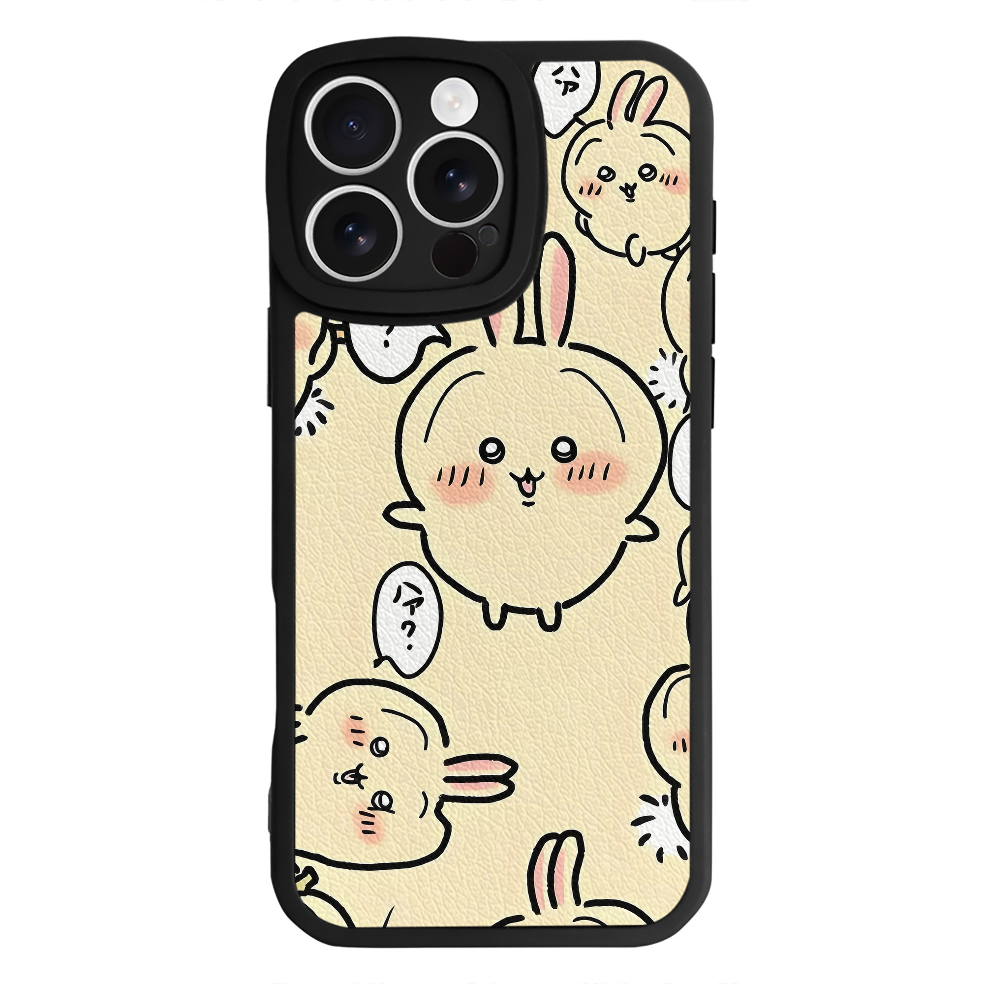 （画像用） ちいかわ Chii-kawa 【iPhone 16シリーズ対応】シリコンスマホケース（レザー調） 材質：シリコン